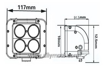 40W LED Light Bar 2074